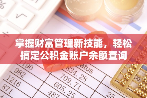 临沧掌握财富管理新技能，轻松搞定公积金账户余额查询