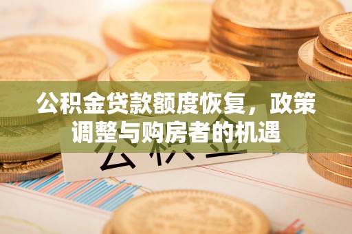 临沧公积金贷款额度恢复，政策调整与购房者的机遇