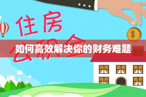 临沧如何高效解决你的财务难题