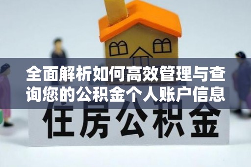 临沧全面解析如何高效管理与查询您的公积金个人账户信息