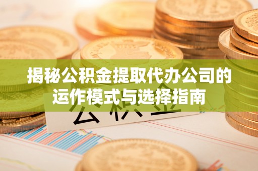 临沧揭秘公积金提取代办公司的运作模式与选择指南