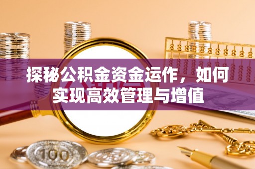 临沧探秘公积金资金运作，如何实现高效管理与增值